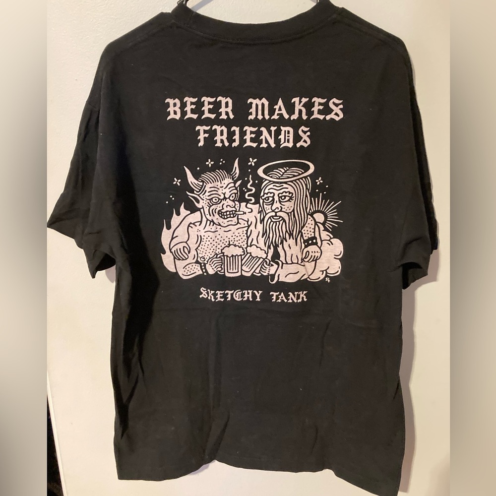Sketchy Tank tee men’s L